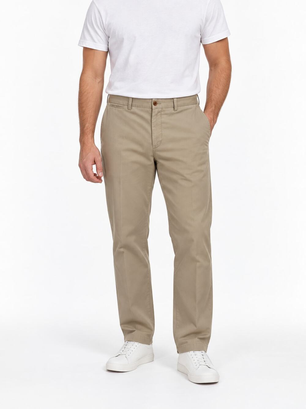 Polo Ralph Lauren Men's Khaki Stretch Classic Fit Chino Pants 42x32 Cotton Twill